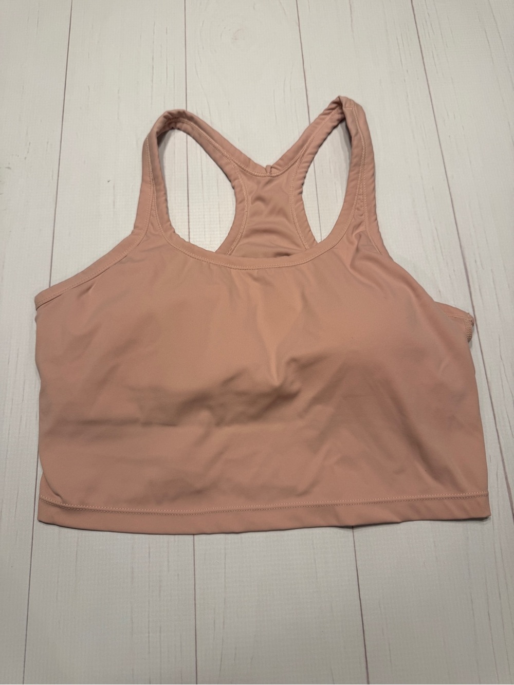 Gold Hinge Run Club Everyday Support Racerback Bra Rose color best for small